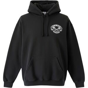 Gildan Oceano Dunes Skull Piston Graphic Hoodie Black Mens Medium Pullover Sweat